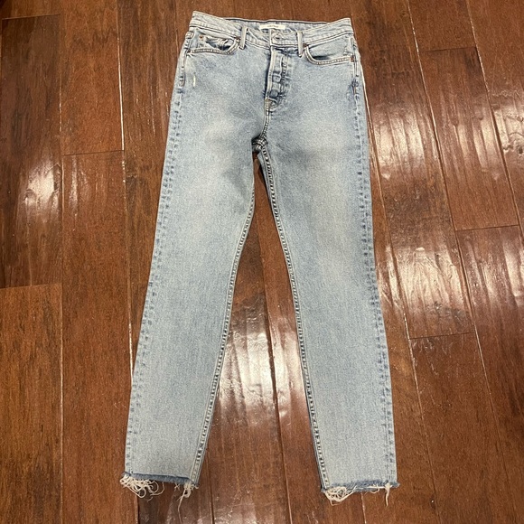 GRLFRND Button Fly High Rise Skinny Karolina Jeans In Close Call Sz 25 NWOT - Picture 2 of 5